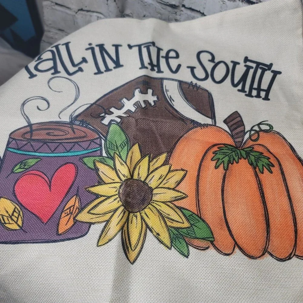 2 Fall Football South Grateful Heart Cases Throw Pillow Cover Home Cushion Sofa